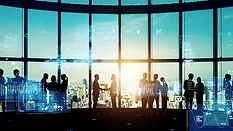Business network concept. Human Resources. Group of businesspeople. Management strategy