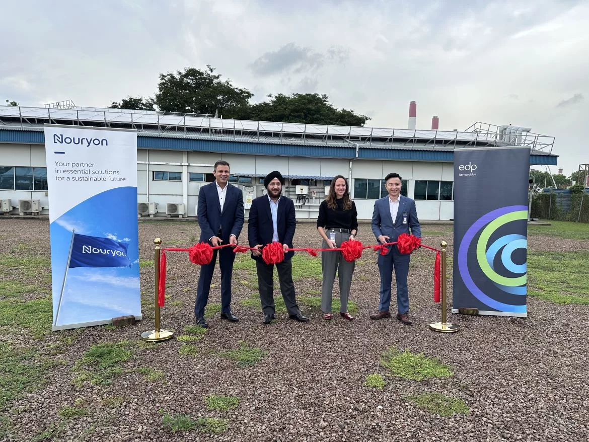 ribbon cutting ceremony at singapore jurong island site