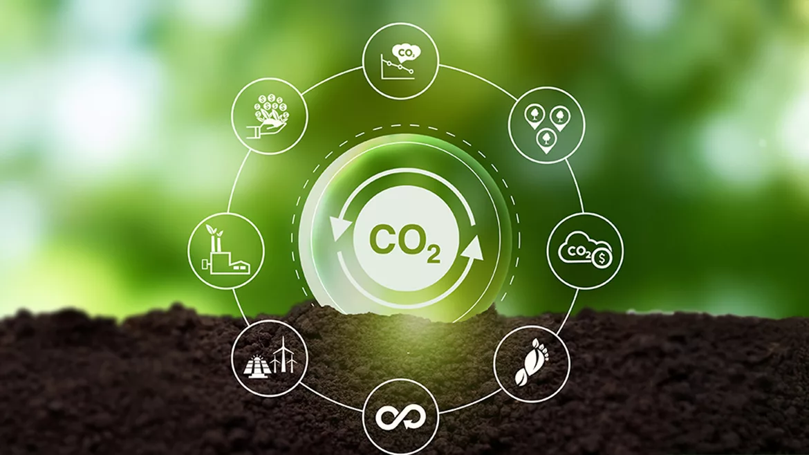 Green business transformation and commitment for balancing between emitting carbon and absorbing carbon from the atmosphere
