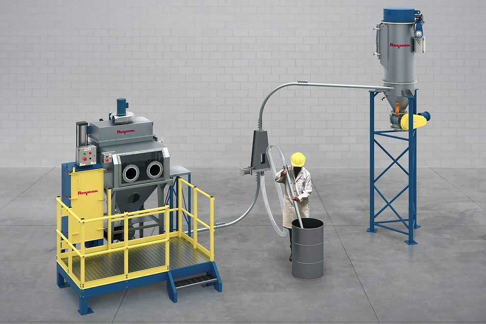 Dual-Intake Vacuum System for Dust-Free Bag and Container Unloading ...