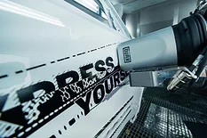 EcoNextJet enables an automated, film-free painting process for a custom vehicle design.