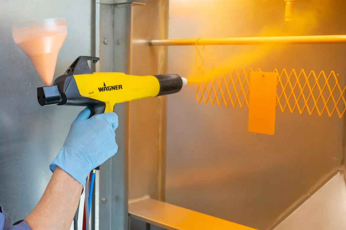 Powder coating application