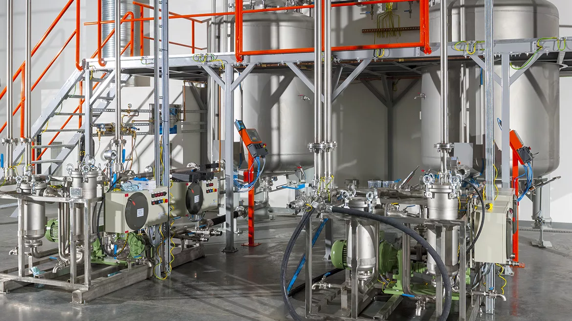 GI-1368180724-1170x658.jpg Paint and varnish factory. Chemical Plant. Refinery. High-tech modern production