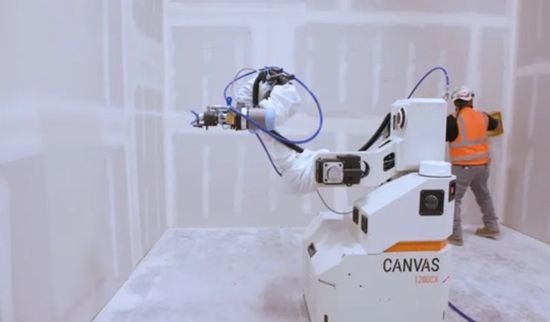 Drywall finishing robot 
