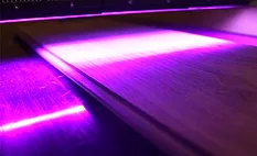 UV LED wood coating