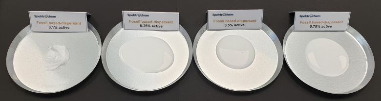 Slurries-with-fossil-based-dispersant-poured-onto-dishes