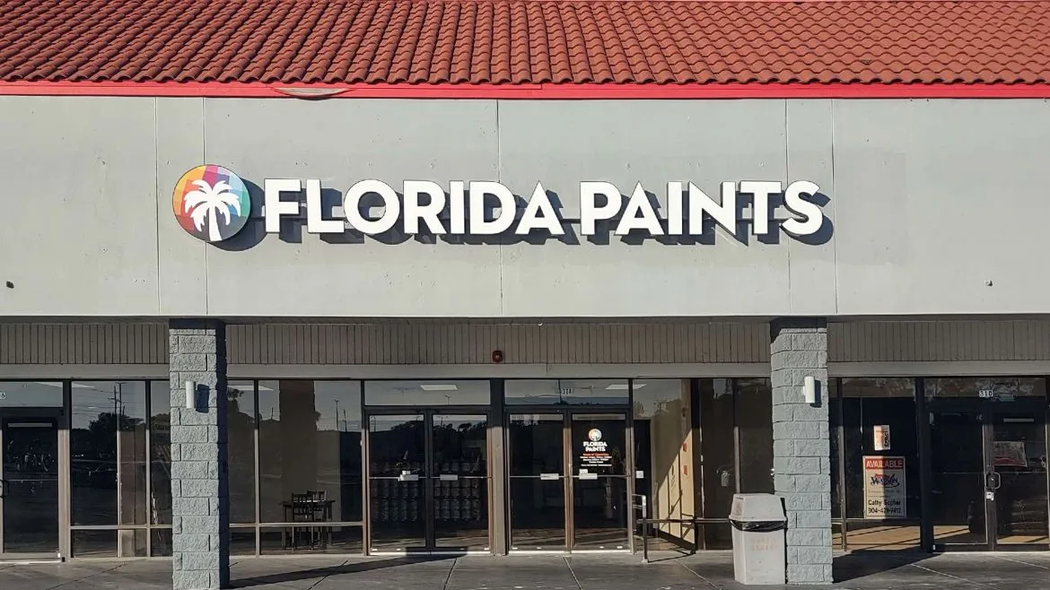 Florida Paints Front of Store