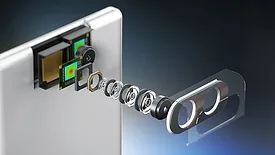 Detailed cross-section illustration of a smartphone camera
