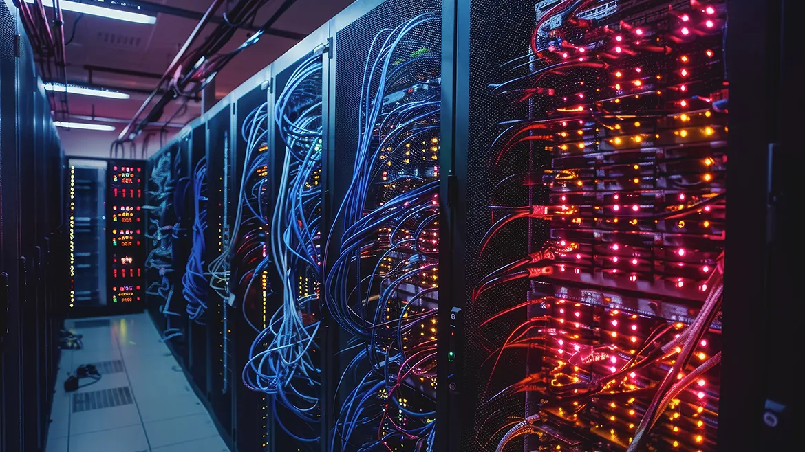AS_768018486-1170x658.jpg Very modern server room with lights and cables.