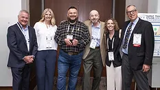 Group picture of Bill DeYoe, Kristin Johansson, Artur Palasz, Sam Morell, Courtney Bassett, and Michael Praw.