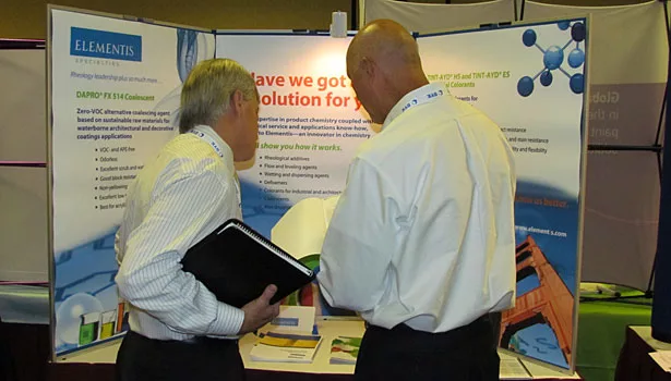 C. The Elementis booth at CTT 2011.