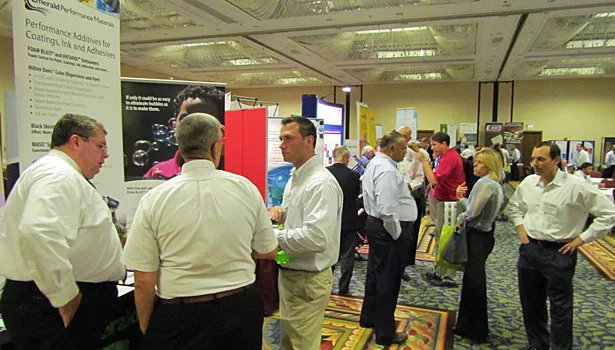 D. The busy CTT 2011 exhibit hall.