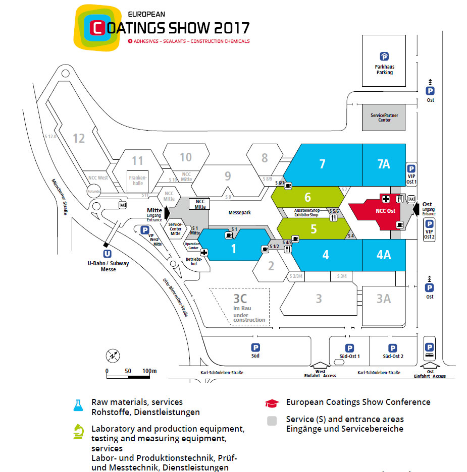 european coatings show floor plan 2017