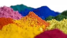 Macro shoot of some piles of pigments