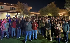 ICP Group employees gather for a company event. 