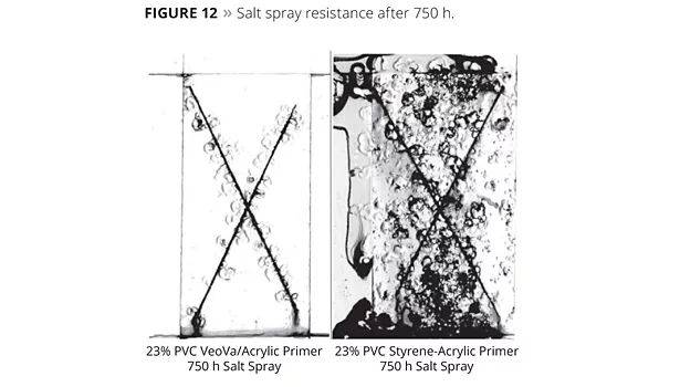 salt spray resistance after 750 h