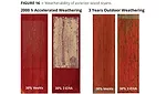 weatherability of exterior wood stains