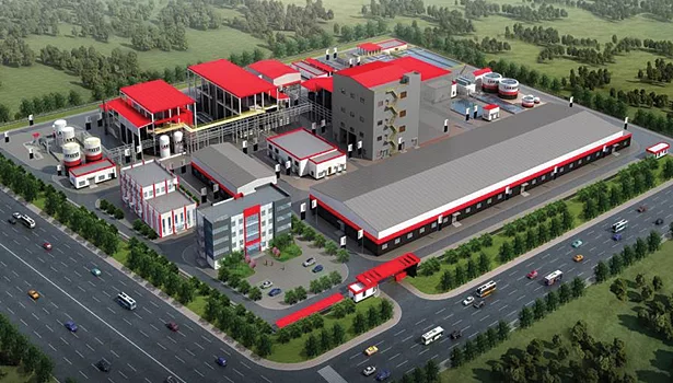 model of the new plant