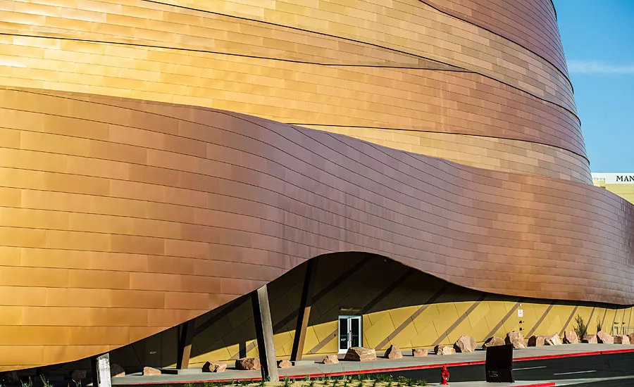 Custom Color Coatings Culminate in Iconic Façade for New T-Mobile Arena