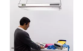 Multi-Source Overhead Luminaires for Large Sample Visual Evaluation