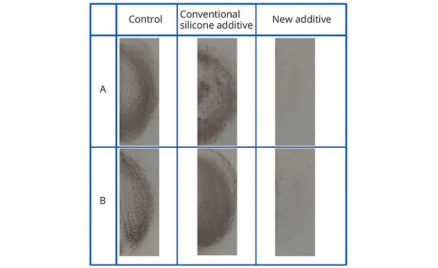 Easy-to-clean effect in conventional EP topcoat without additive