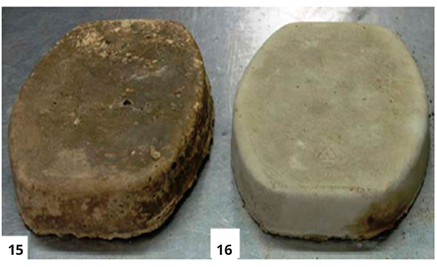 The use of titanate in situ to compatibilize oil, water, BaSO4, and Type I Portland cement. Copyright Kenrich Petrochemicals, Inc