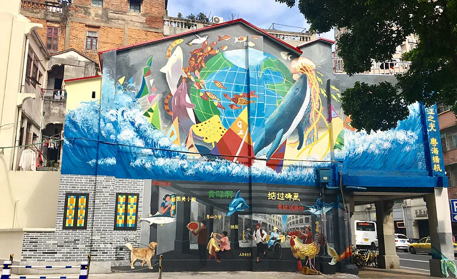 Team AkzoNobel Joins Employees to Add Splash of Color to Community in China