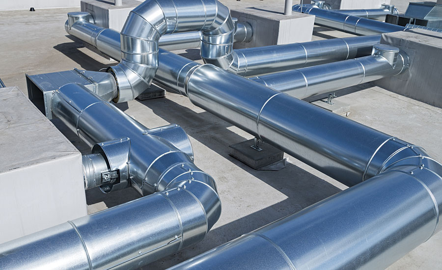 Formable sheet metal steel is the substrate of choice for commercial, industrial and institutional HVAC system ducting