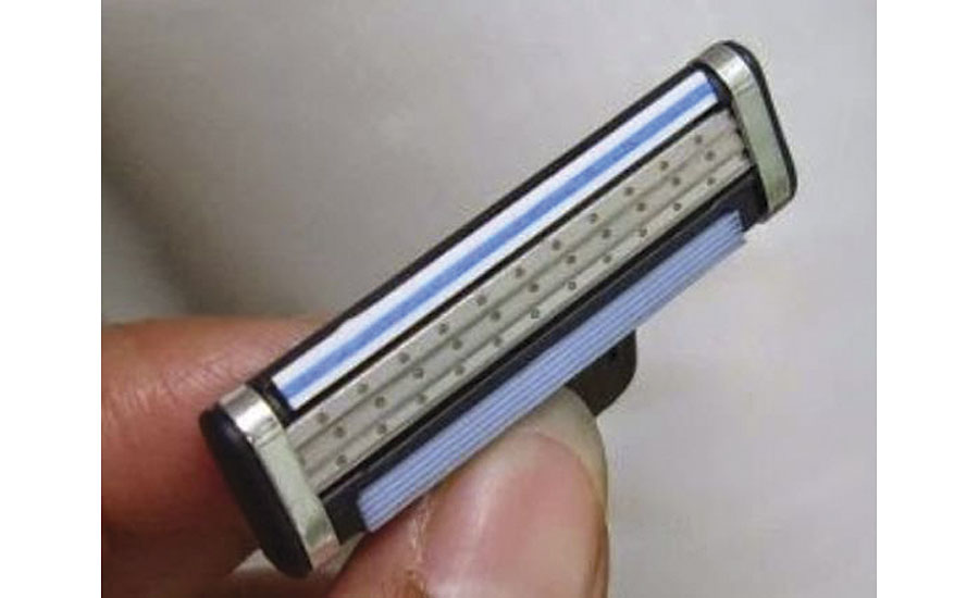 Lubricant strips on razors demonstrate polymer chemistry advancements that have become part of our everyday lives