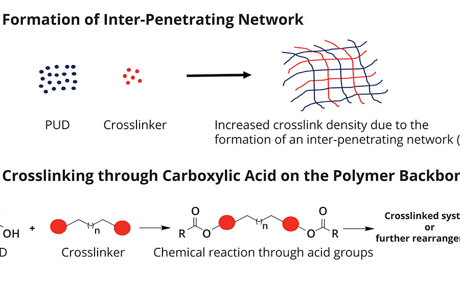 Potential mechanisms for crosslinking Joncryl HYB 6340