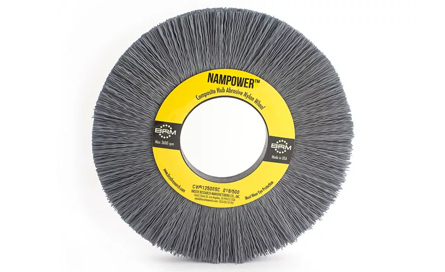 Abrasive Nylon Wheel Brushes Provide Deburring for Extremely Hard Metal Parts