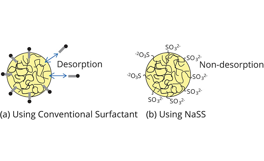 Schematic drawings of emulsion particle