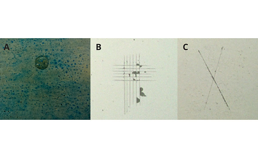 ubstrate treated with Mowilith LDM 2801 