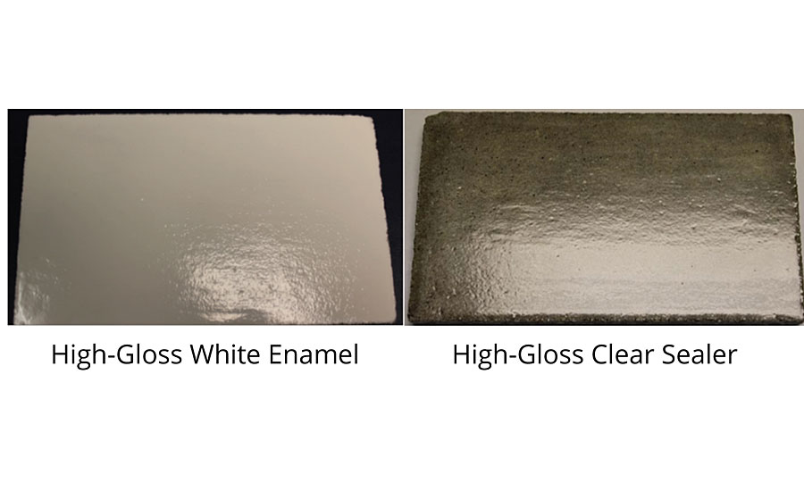 Epoxy coating formulations based on EPI-REZ 7720-W-50 dispersion on concrete (3-4 mil DFT).