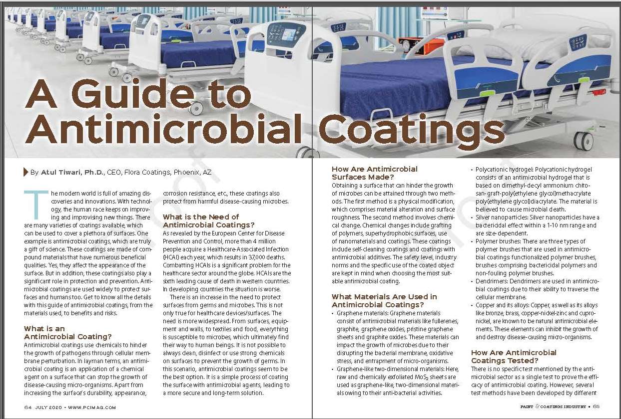 A Guide to Antimicrobial Coatings, 2020-07-14