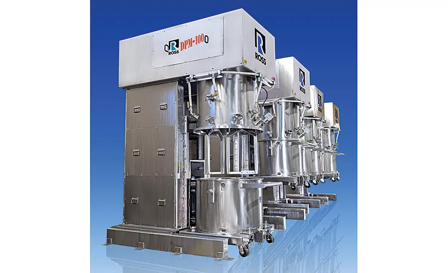 Reverse-Lift Double Planetary Mixers