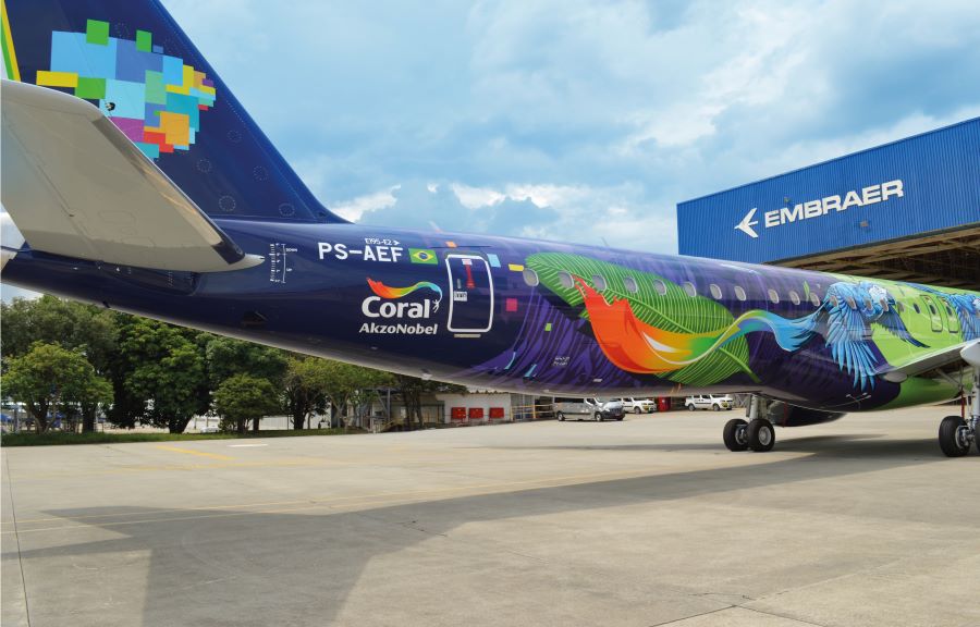 AkzoNobel Gives South America’s Most Colorful Airplane Its Wings