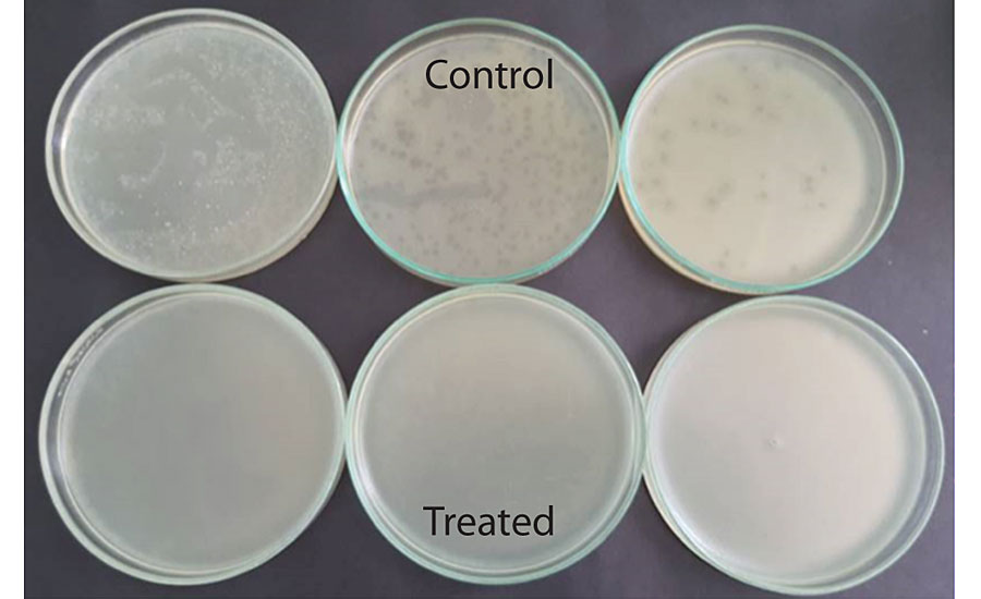 Test results of the Nanova Hygiene+ technology.