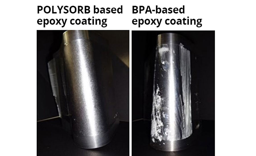 Isosorbide-based epoxy exhibits superior deformation and adhesion characteristics, relative to bisphenol A analogues.