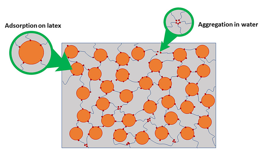 How associative thickeners work.