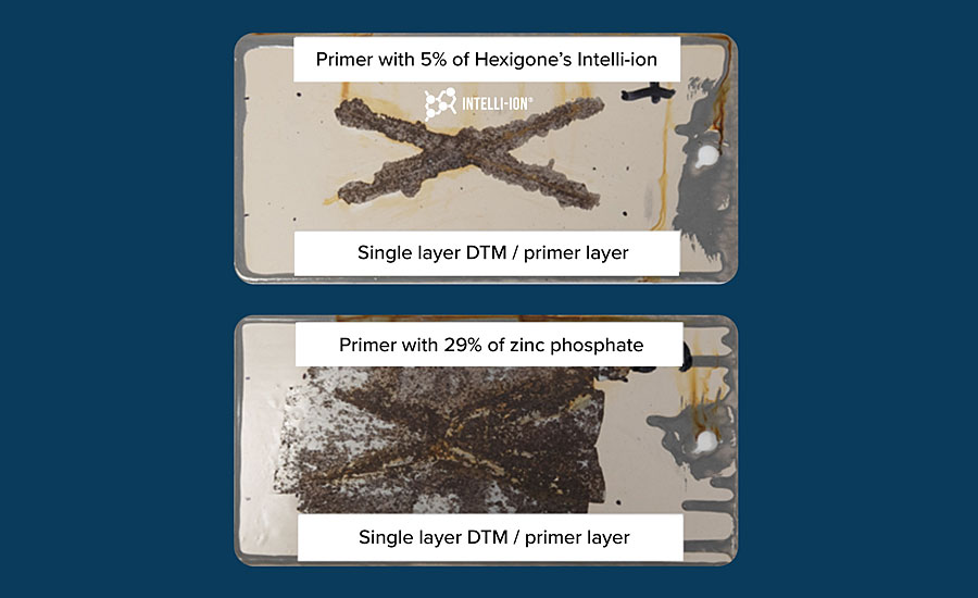 Results from Teamac, following 250 hours accelerated weathering (ASTM B117).