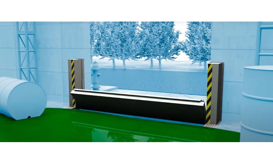 denios pop up barriers protect against spills and sprinkler releases