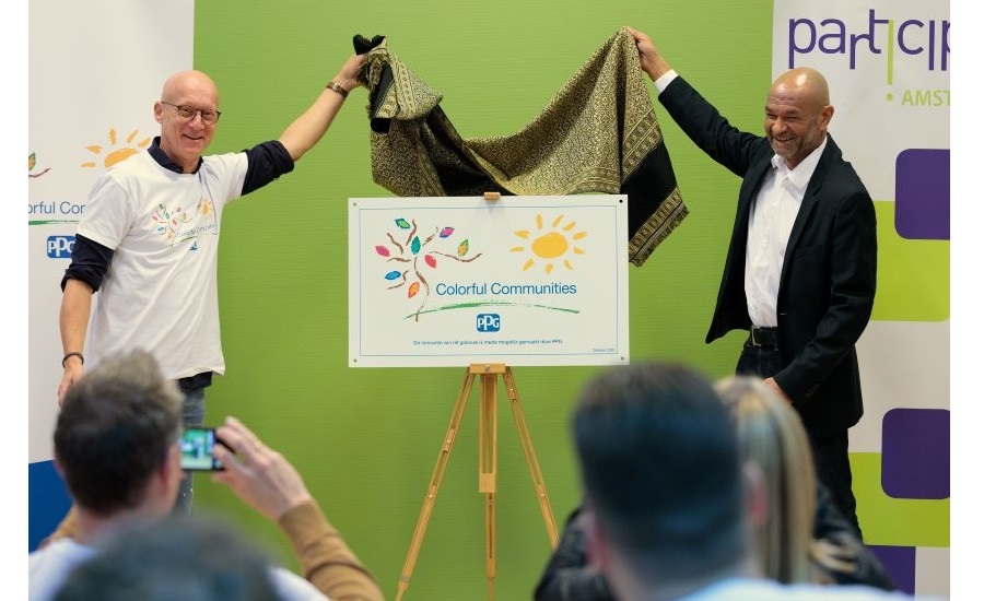 PPG Completes Colorful Communities Project at Community Center in the Netherlands