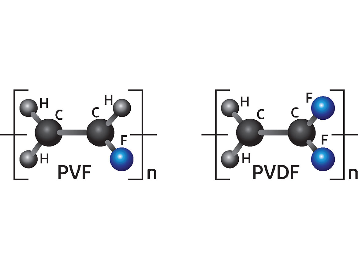  PVF and PVDF molecules.