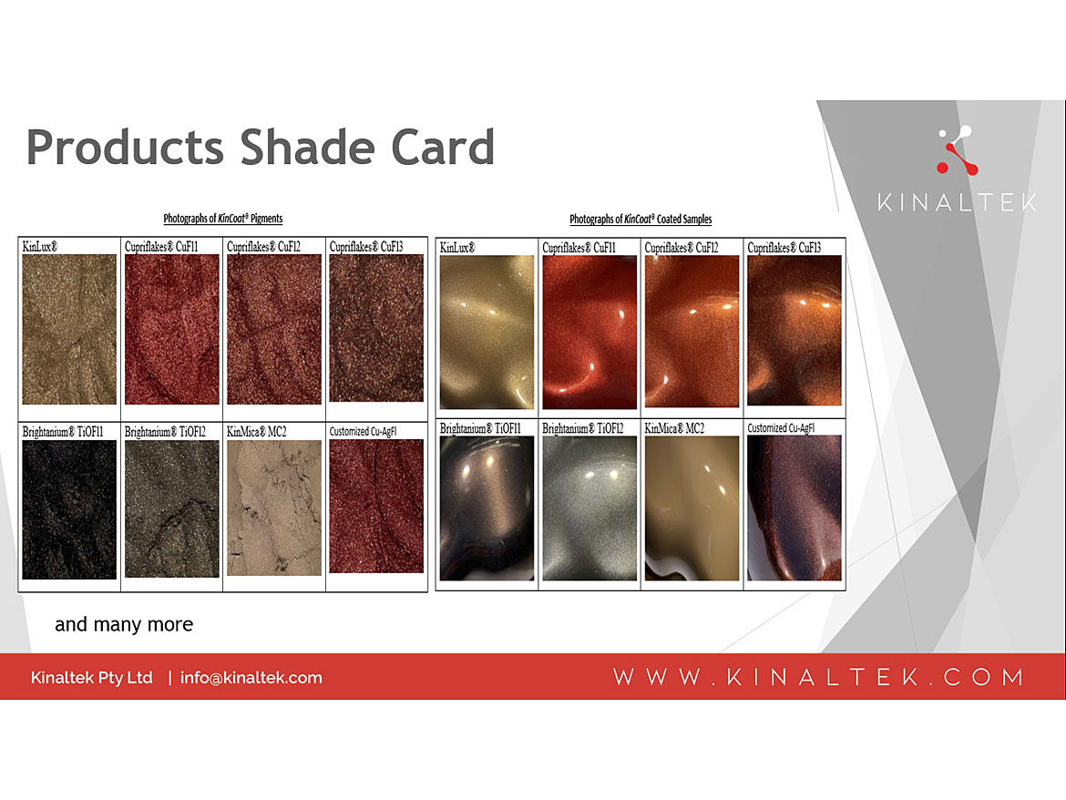 Product shade card.
