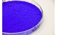 ultramarine blue pigment in a dish