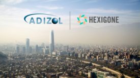 image of Adizol and Hexigone logos over a skyline