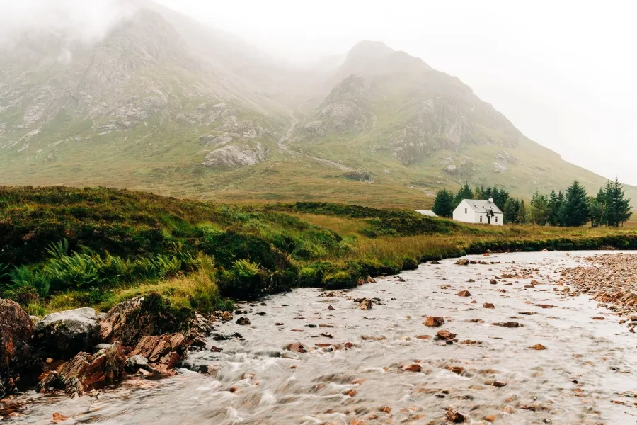 image of a rainy valley
