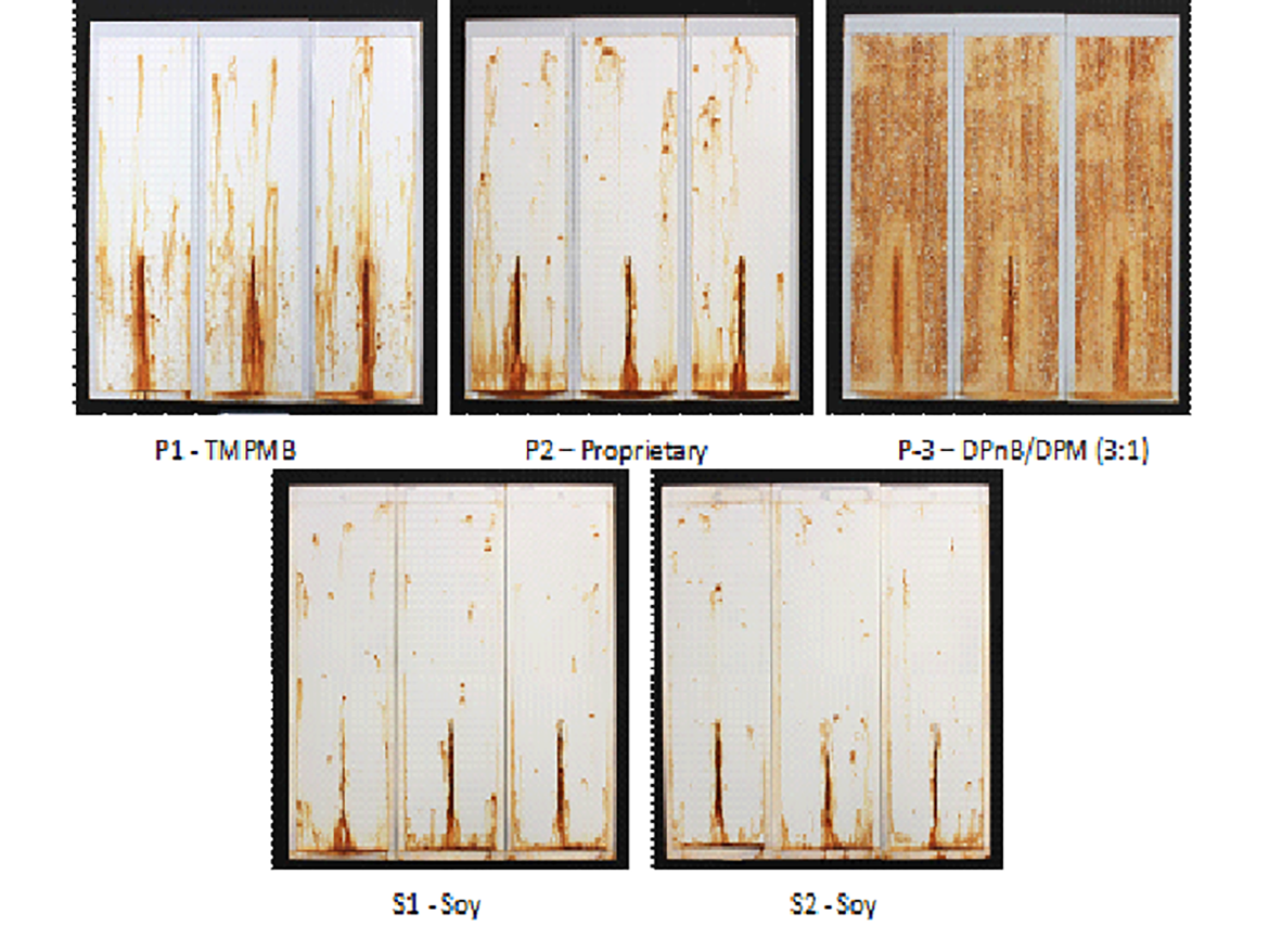 100-hour salt spray exposures (2.5 mils DFT over CRS).