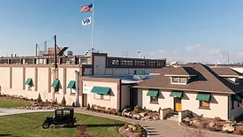 Exterior of APV Engineered Coatings’ facility in Akron, Ohio. 